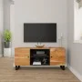 TV-Schrank aus massivem Akazienholz, 105 x 33 x 46 cm von vidaXL, TV-Möbel - Ref: Foro24-345221, Preis: 124,07 €, Rabatt: %