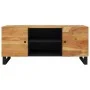 TV-Schrank aus massivem Akazienholz, 105 x 33 x 46 cm von vidaXL, TV-Möbel - Ref: Foro24-345221, Preis: 124,07 €, Rabatt: %