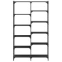 Schwarzes Regal aus Eisen und Holz, 100 x 32 x 170 cm von vidaXL, Bücherregale und Regale - Ref: Foro24-832788, Preis: 104,80...