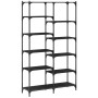 Schwarzes Regal aus Eisen und Holz, 100 x 32 x 170 cm von vidaXL, Bücherregale und Regale - Ref: Foro24-832788, Preis: 104,80...