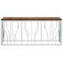Stainless steel and solid recycled wood coffee table by vidaXL, Coffee table - Ref: Foro24-350053, Price: 117,09 €, Discount: %
