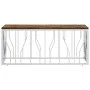 Stainless steel and solid recycled wood coffee table by vidaXL, Coffee table - Ref: Foro24-350053, Price: 115,29 €, Discount: %
