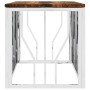 Stainless steel and solid recycled wood coffee table by vidaXL, Coffee table - Ref: Foro24-350053, Price: 117,09 €, Discount: %