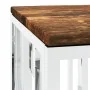 Mesa de centro acero inoxidable y madera maciza reciclada de vidaXL, Mesas de centro - Ref: Foro24-350053, Precio: 115,29 €, ...