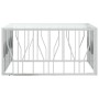 Mesa de centro acero inoxidable y vidrio 100x100x50 cm de vidaXL, Mesas de centro - Ref: Foro24-350065, Precio: 221,51 €, Des...