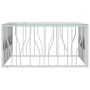 Mesa de centro acero inoxidable y vidrio 100x100x50 cm de vidaXL, Mesas de centro - Ref: Foro24-350065, Precio: 221,51 €, Des...