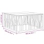 Mesa de centro acero inoxidable y vidrio 100x100x50 cm de vidaXL, Mesas de centro - Ref: Foro24-350065, Precio: 221,51 €, Des...