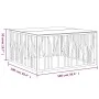 Stainless steel and glass coffee table 100x100x50 cm by vidaXL, Coffee table - Ref: Foro24-350065, Price: 218,60 €, Discount: %