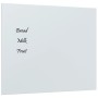 Pizarra magnética de pared vidrio templado blanco 60x50 cm