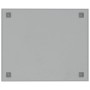 Pizarra magnética de pared vidrio templado blanco 60x50 cm