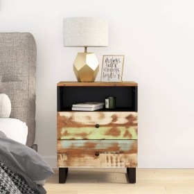 Recycled and plywood bedside table 50x33x62 cm by vidaXL, Nightstands - Ref: Foro24-350666, Price: 132,02 €, Discount: %