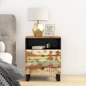 Recycled and plywood bedside table 50x33x62 cm by vidaXL, Nightstands - Ref: Foro24-350666, Price: 129,43 €, Discount: %