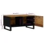 Solid mango wood and plywood coffee table 80x50x40 cm by vidaXL, Coffee table - Ref: Foro24-350635, Price: 93,33 €, Discount: %
