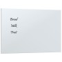 Pizarra magnética de pared vidrio templado blanco 30x20 cm