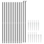Wire fence with anchor spikes anthracite gray 1.6x25 m by vidaXL, fence panels - Ref: Foro24-154284, Price: 206,68 €, Discoun...