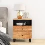 Mesita de noche madera acacia madera contrachapada 50x33x62 cm de vidaXL, Mesitas de noche - Ref: Foro24-350665, Precio: 124,...