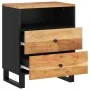 Mesita de noche madera acacia madera contrachapada 50x33x62 cm de vidaXL, Mesitas de noche - Ref: Foro24-350665, Precio: 124,...