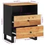 Mesita de noche madera acacia madera contrachapada 50x33x62 cm de vidaXL, Mesitas de noche - Ref: Foro24-350665, Precio: 124,...