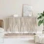 Stainless steel and glass console table 110x30x70 cm by vidaXL, Side tables - Ref: Foro24-350025, Price: 197,41 €, Discount: %