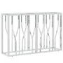 Stainless steel and glass console table 110x30x70 cm by vidaXL, Side tables - Ref: Foro24-350025, Price: 197,41 €, Discount: %