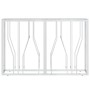 Stainless steel and glass console table 110x30x70 cm by vidaXL, Side tables - Ref: Foro24-350025, Price: 200,57 €, Discount: %