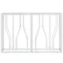 Stainless steel and glass console table 110x30x70 cm by vidaXL, Side tables - Ref: Foro24-350025, Price: 197,41 €, Discount: %