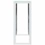 Stainless steel and glass console table 110x30x70 cm by vidaXL, Side tables - Ref: Foro24-350025, Price: 200,57 €, Discount: %