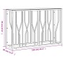 Stainless steel and glass console table 110x30x70 cm by vidaXL, Side tables - Ref: Foro24-350025, Price: 200,57 €, Discount: %