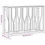 Stainless steel and glass console table 110x30x70 cm by vidaXL, Side tables - Ref: Foro24-350025, Price: 197,41 €, Discount: %