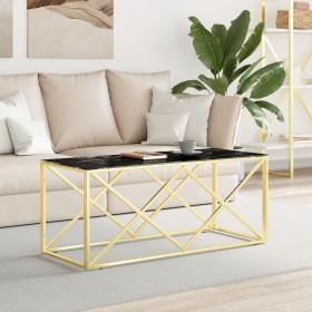 Couchtisch aus Edelstahl und Glas, 110 x 45 x 45 cm von vidaXL, Couchtisch - Ref: Foro24-349964, Preis: 157,99 €, Rabatt: %