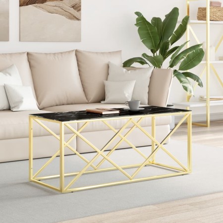 Stainless steel and glass coffee table 110x45x45 cm by vidaXL, Coffee table - Ref: Foro24-349964, Price: 157,99 €, Discount: %