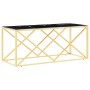 Stainless steel and glass coffee table 110x45x45 cm by vidaXL, Coffee table - Ref: Foro24-349964, Price: 157,99 €, Discount: %