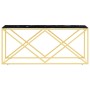 Mesa de centro acero inoxidable y vidrio 110x45x45 cm de vidaXL, Mesas de centro - Ref: Foro24-349964, Precio: 157,91 €, Desc...