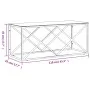 Couchtisch aus Edelstahl und Glas, 110 x 45 x 45 cm von vidaXL, Couchtisch - Ref: Foro24-349964, Preis: 155,55 €, Rabatt: %