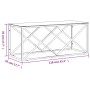 Stainless steel and glass coffee table 110x45x45 cm by vidaXL, Coffee table - Ref: Foro24-349964, Price: 157,99 €, Discount: %