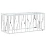 Stainless steel and glass coffee table 110x45x45 cm by vidaXL, Coffee table - Ref: Foro24-350049, Price: 161,95 €, Discount: %