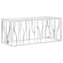 Stainless steel and glass coffee table 110x45x45 cm by vidaXL, Coffee table - Ref: Foro24-350049, Price: 159,72 €, Discount: %