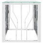 Stainless steel and glass coffee table 110x45x45 cm by vidaXL, Coffee table - Ref: Foro24-350049, Price: 161,95 €, Discount: %