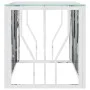 Stainless steel and glass coffee table 110x45x45 cm by vidaXL, Coffee table - Ref: Foro24-350049, Price: 159,72 €, Discount: %