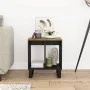 Solid mango wood and technological auxiliary table 40x31x46 cm by vidaXL, Nightstands - Ref: Foro24-350647, Price: 36,48 €, D...