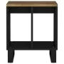 Solid mango wood and technological auxiliary table 40x31x46 cm by vidaXL, Nightstands - Ref: Foro24-350647, Price: 36,48 €, D...