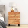 Mesita de noche madera acacia madera contrachapada 50x33x62 cm de vidaXL, Mesitas de noche - Ref: Foro24-350661, Precio: 169,...