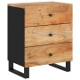 Mesita de noche madera acacia madera contrachapada 50x33x62 cm de vidaXL, Mesitas de noche - Ref: Foro24-350661, Precio: 169,...