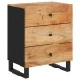 Mesita de noche madera acacia madera contrachapada 50x33x62 cm de vidaXL, Mesitas de noche - Ref: Foro24-350661, Precio: 166,...