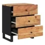 Mesita de noche madera acacia madera contrachapada 50x33x62 cm de vidaXL, Mesitas de noche - Ref: Foro24-350661, Precio: 166,...