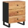 Mesita de noche madera acacia madera contrachapada 50x33x62 cm de vidaXL, Mesitas de noche - Ref: Foro24-350661, Precio: 166,...