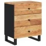 Mesita de noche madera acacia madera contrachapada 50x33x62 cm de vidaXL, Mesitas de noche - Ref: Foro24-350661, Precio: 166,...