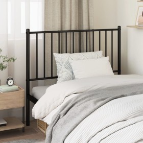 Black metal headboard 100 cm by vidaXL, Headboards and footboards - Ref: Foro24-350893, Price: 25,97 €, Discount: %