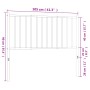 Kopfteil aus schwarzem Metall, 100 cm von vidaXL, Kopf- und Fußteile - Ref: Foro24-350893, Preis: 25,97 €, Rabatt: %