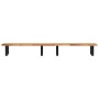 Estante de lavabo de pared acero y madera maciza de acacia